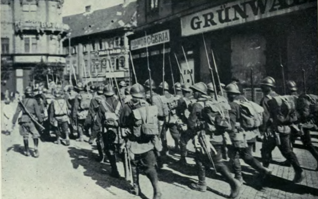 Soldaţi români la momentul intrării în Budapesta