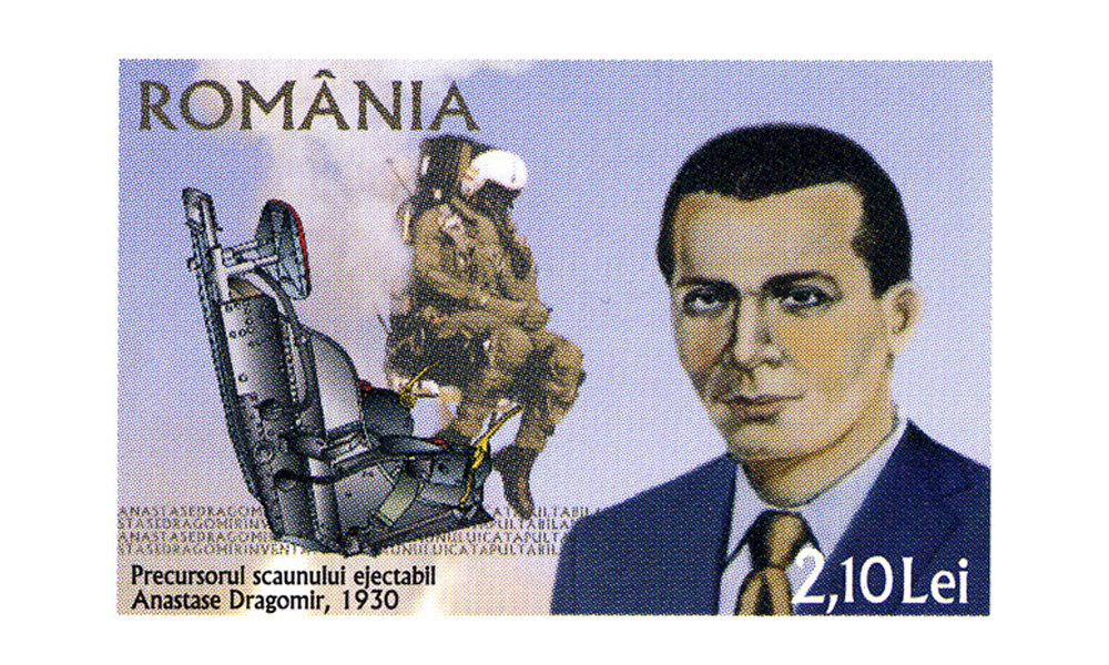 Anastase Dragomir, inventator român, cunoscut pentru dezvoltarea unei versiuni timpurii a scaunului ejectabil brevetată în 1930.