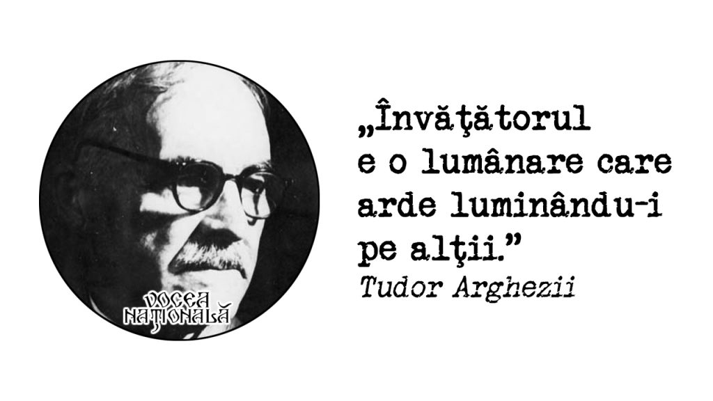 Învăţătorul e o lumânare care arde luminându-i pe alţii Tudor Arghezii