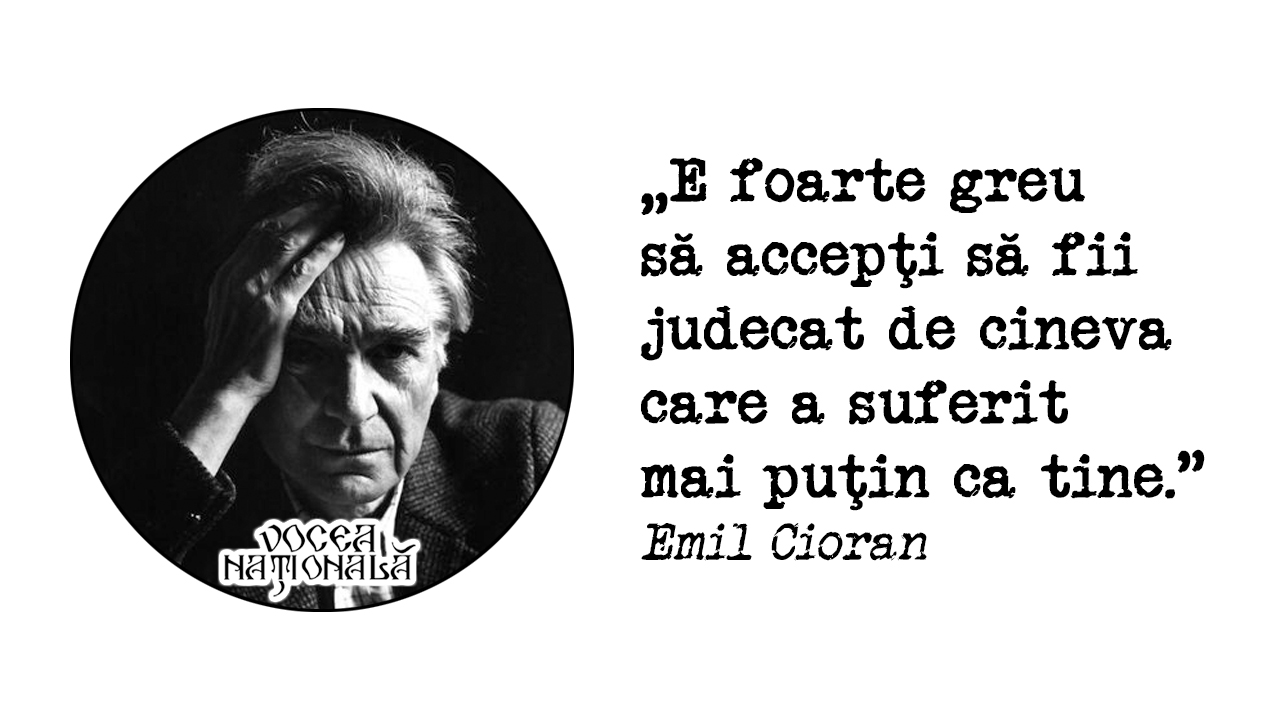 E foarte greu să accepţi să fii judecat de cineva care a suferit mai puţin ca tine