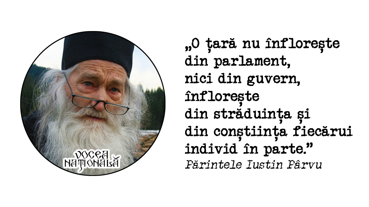 citat de Părintele Iustin Pârvu