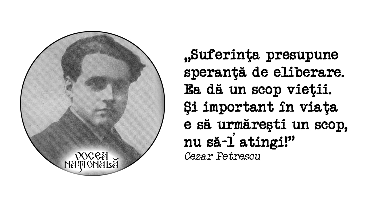 Suferinţa presupune speranţă de eliberare. Ea dă un scop vieţii. Şi important în viaţa e să urmăreşti un scop, nu să-l atingi