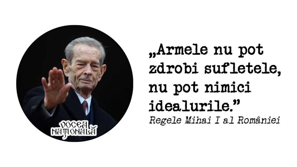 Sunt cu gândul şi cu sufletul alături de voi. Armele nu pot zdrobi sufletele, nu pot nimici idealurile.