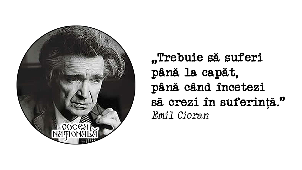 Trebuie să suferi până la capăt, până când încetezi să crezi în suferinţă