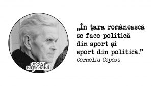 În ţara românească se face politică din sport şi sport din politică.
