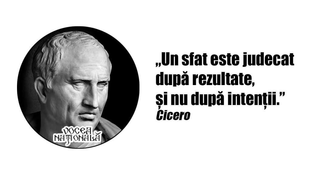 Un sfat este judecat după rezultate, și nu după intenții