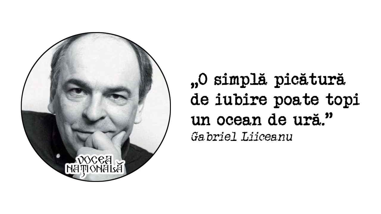 O simplă picătură de iubire poate topi un ocean de ură