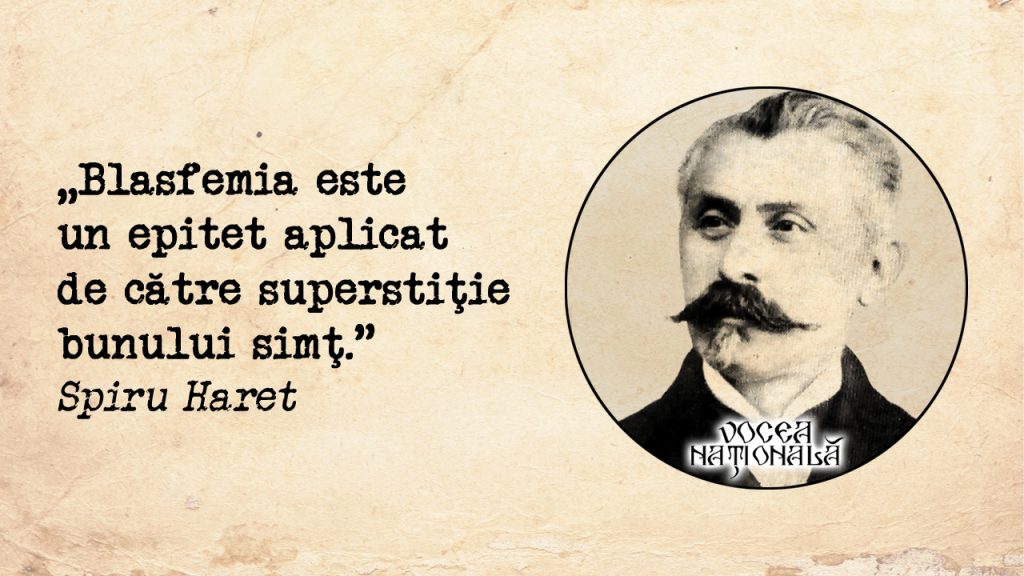 Blasfemia este un epitet aplicat de către superstiţie bunului simţ