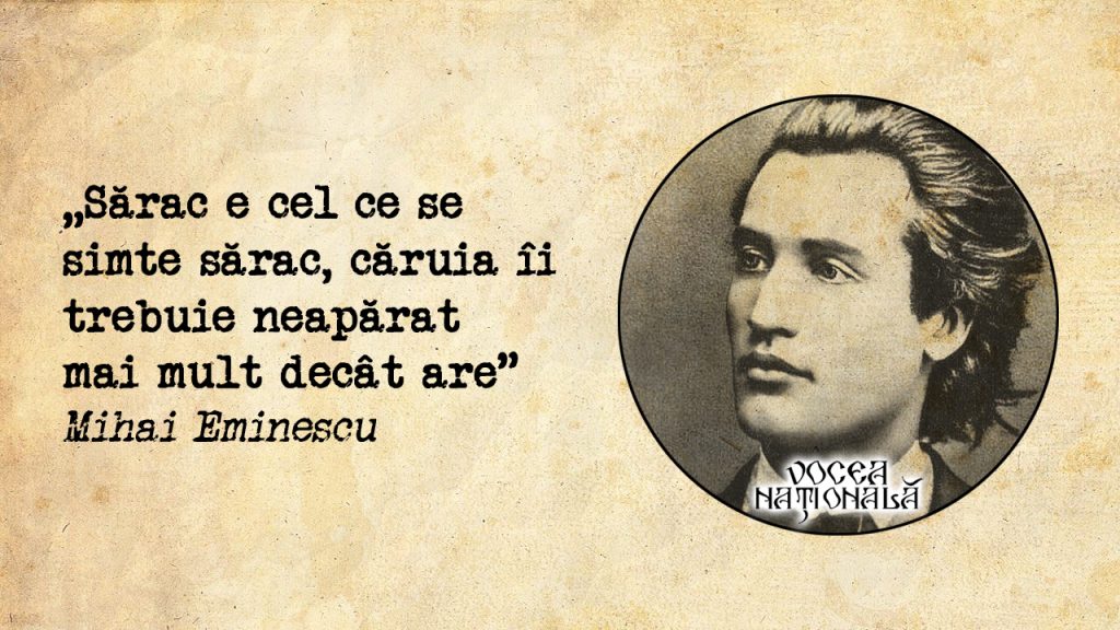 Sărac e cel ce se simte sărac, căruia îi trebuie neapărat mai mult decât are