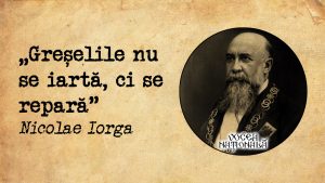 Greșelile, citat de Nicolae Iorga