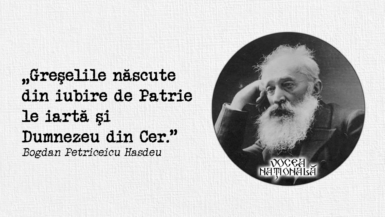 Greşelile născute din iubire de Patrie le iartă şi Dumnezeu din Cer