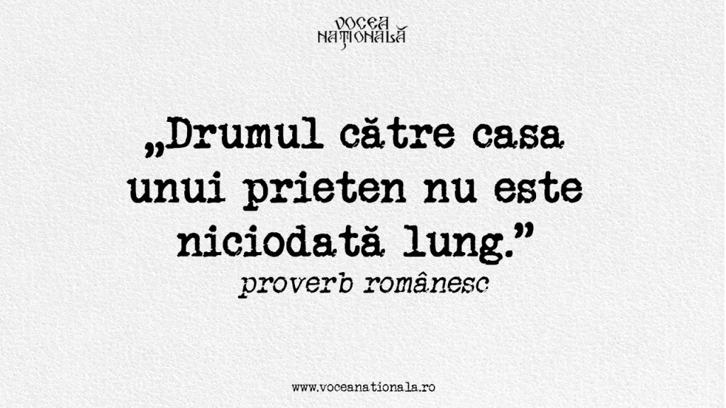 Drumul către casa unui prieten nu este niciodată lung