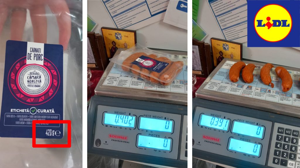 ANPC sancționează Lidl România pentru înșelăciune la cântar și produse neconforme